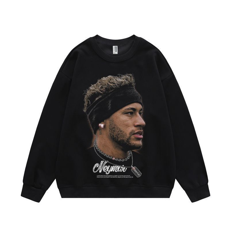 Hàng Có Sẵn Áo Sweater Cổ Thuyền Tay Dài In Hình Ngôi Sao Neymar Phong Cách Đường Phố Cao Cấp Thời Trang Xuân Thu Dành Cho Nam Và Nữ