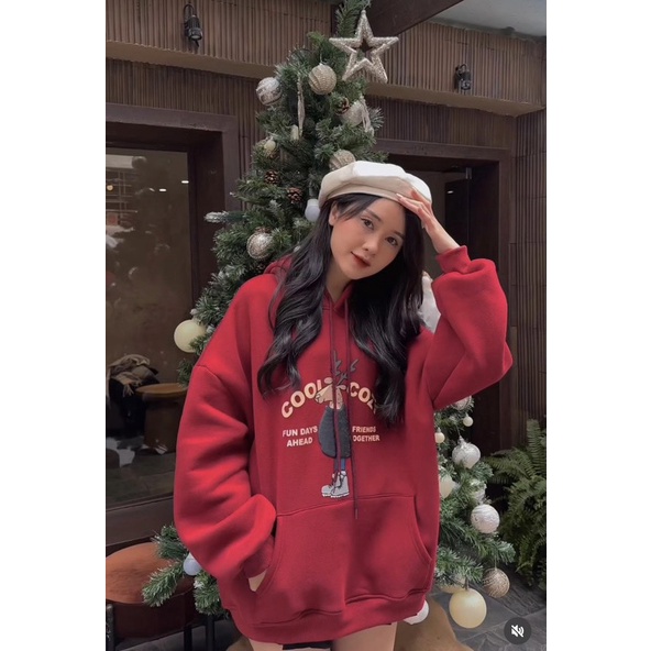 Áo nỉ ngoại Cool Cozy Nana's House Chất nỉ dày dặn Form thụng Tay bồng Hình in 5d sắc nét Màu sắc trẻ trung