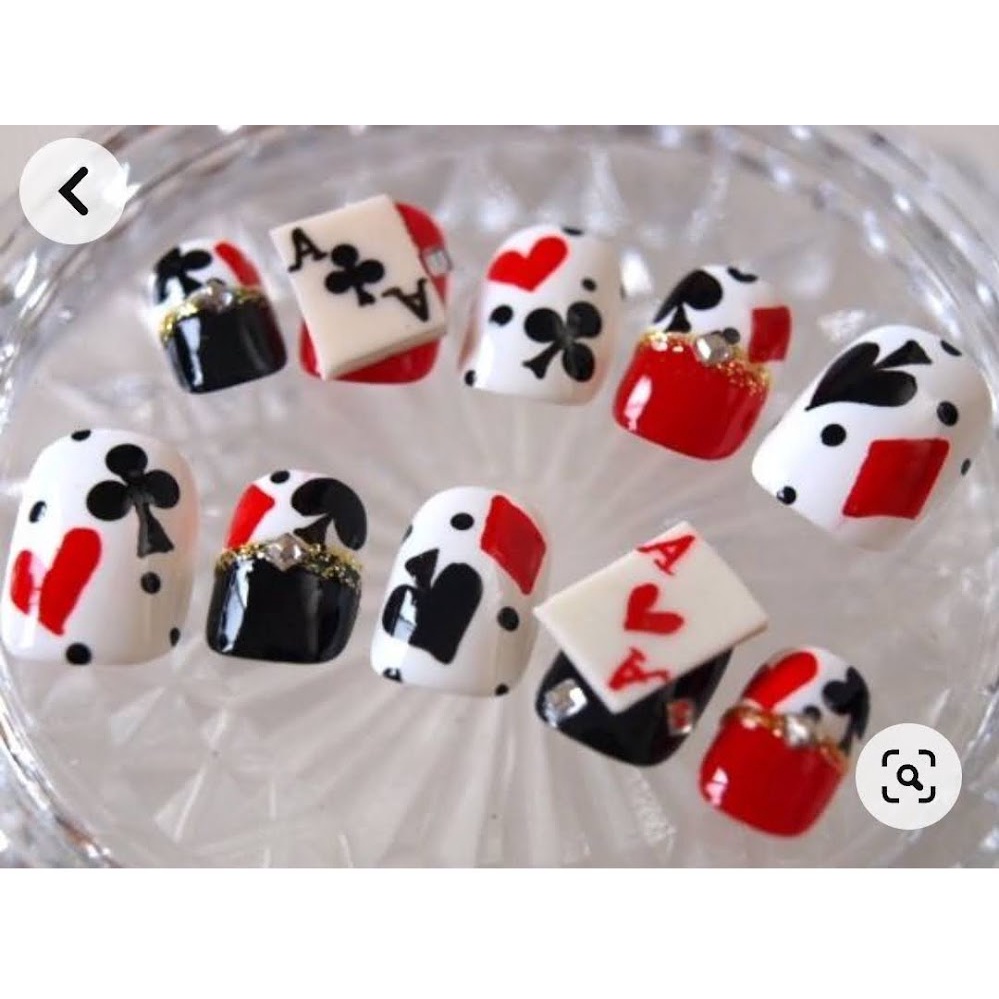 (Video thật)Nailbox Bộ Bài TẾT Hot trend 2023, Móng úp thiết kế đo theo form và size tay khách
