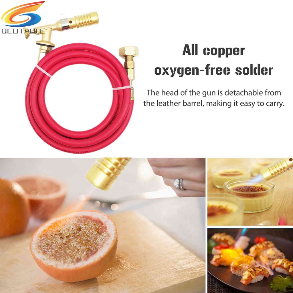 Đèn Khò Bằng Đồng Kèm Ống Cao Su 1.6m LPG Chuyên Dụng Cho Nướng BBQ