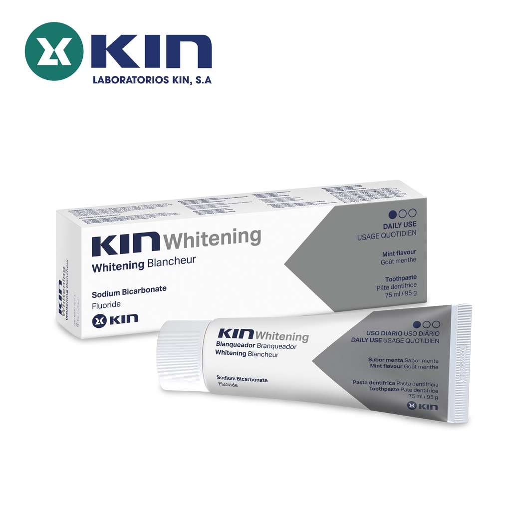 Kem Đánh Răng Làm Trắng Răng Kin Whitening Giảm Ố Vàng, Loại Bỏ Mùi Hôi, Giúp Răng Trắng Sáng Tự Nhiên 75ml