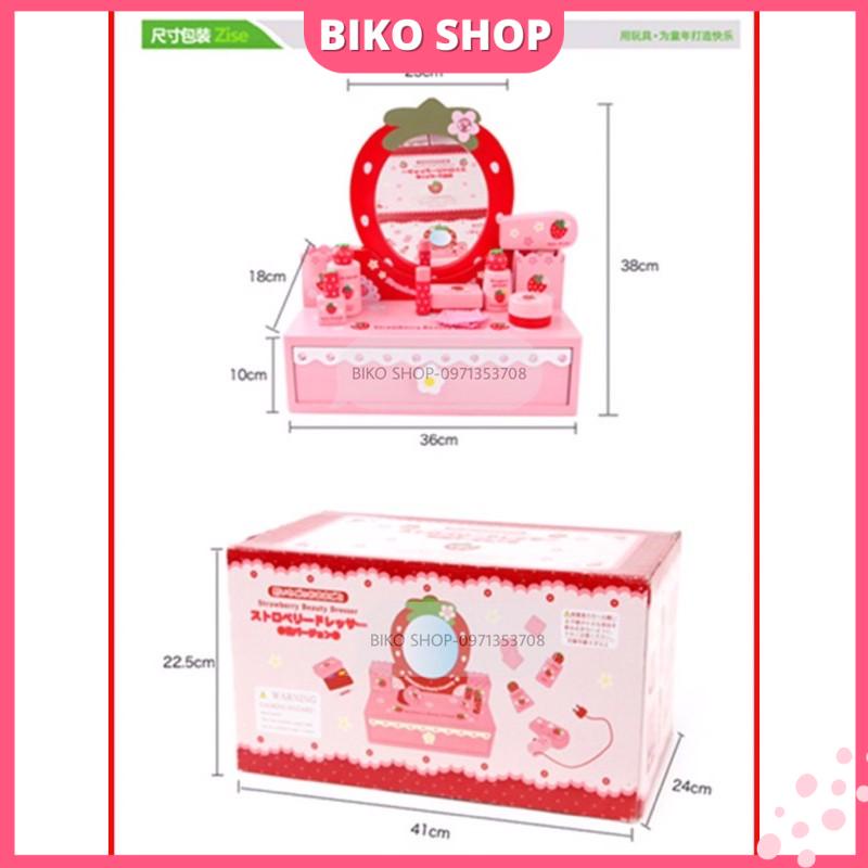 Đồ chơi Bàn trang điểm bệt bằng gỗ cho bé