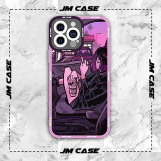 Ốp lưng iphone samsung xiaomi oppo cạnh vuông JMCase Vintage Girl Anime Manga Style