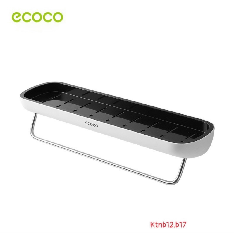 Kệ nhà tắm Ecoco dán tường có mốc treo, kệ nhà tắm dán tường cao cấp