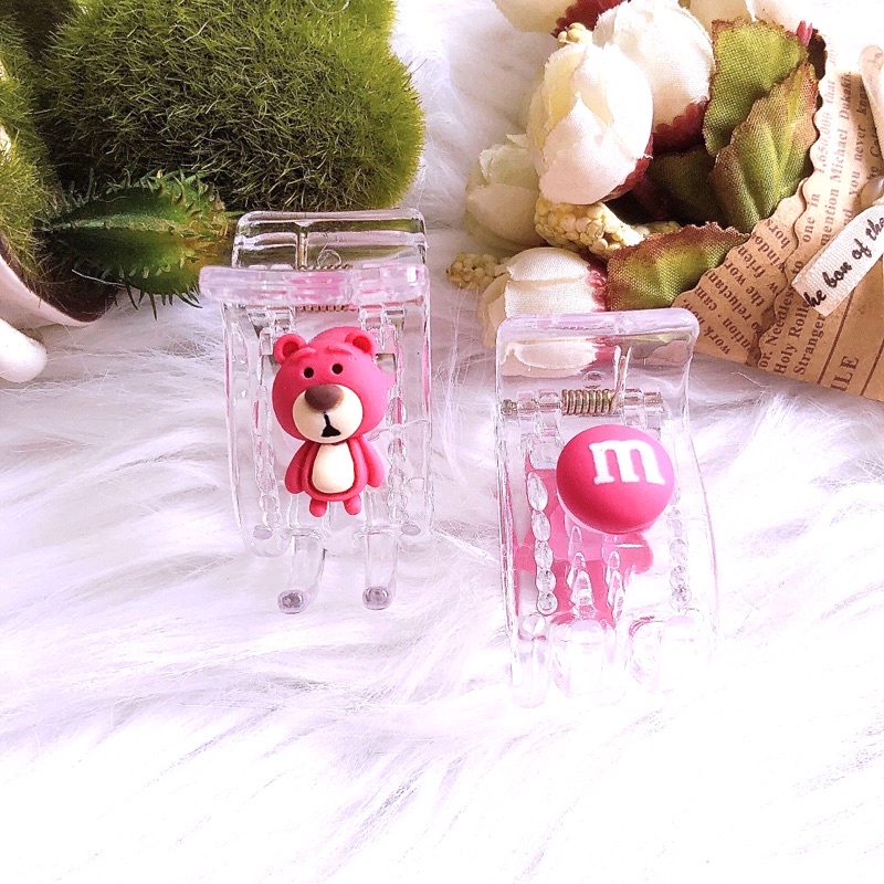 KẸP TÓC CÀNG CUA 5 RĂNG GẤU DÂU LOTSO