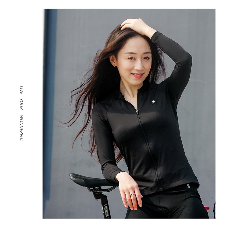 Bộ Đồ Đạp Xe Dài Tay Nhanh Khô Chuyên Nghiệp Thời Trang Mùa Xuân Hè Dành Cho Nữ