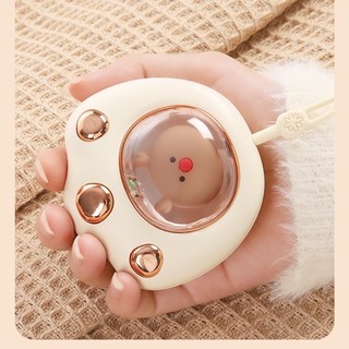 Máy sưởi ấm mini cầm tay đa năng hình chân mèo Pin sạc 2400Mah 4 tiếng sử dụng - Máy massage sưởi ấm tay nhỏ gọn