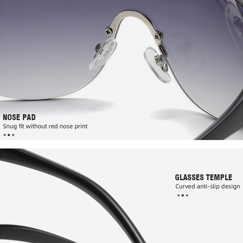 (KIQI-FASHION) COD Kính Chống Nắng Và Tia UV Gọng Lớn Y2K Phong Cách Âu Mỹ Cổ Điển Thời Trang Cho Nữ