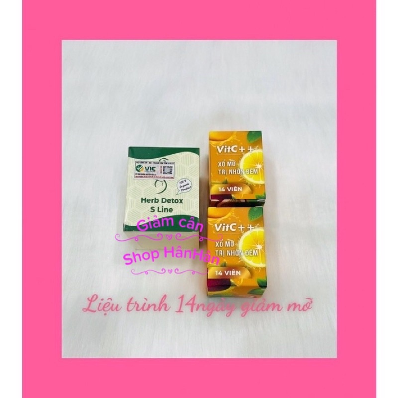 Herb Detox S Line + Xổ Mỡ VitC++