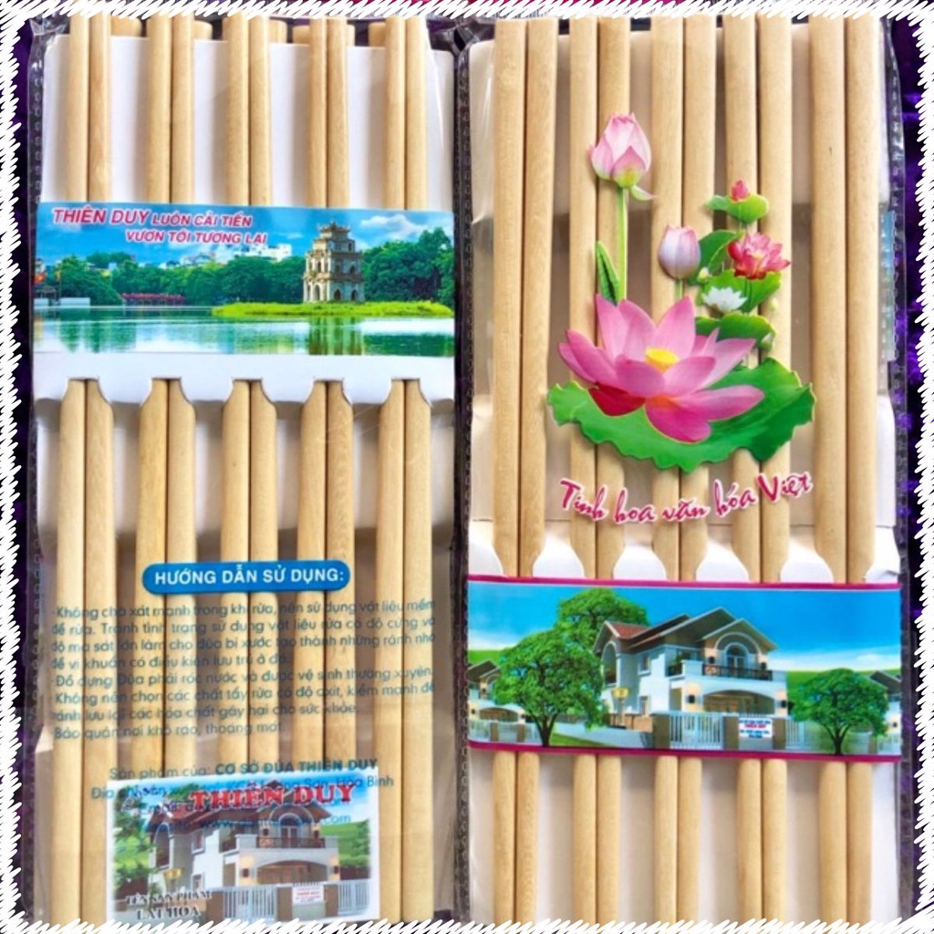 Đũa gỗ Lát hoa Việt Nam an toàn, sang trọng