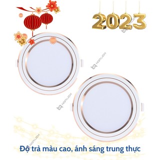 Đèn LED Panel Tròn đổi màu PT05 9W/110 Rạng Đông (Viền Vàng/ Viền Bạc)