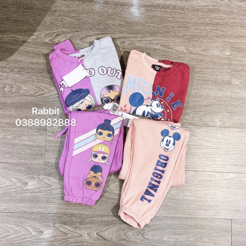 Bộ nỉ dáng ngắn Mickey Lol