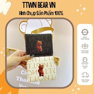 ‼ sẵn hàng ‼ ttwn bear ví tiền gấu couple 14cm - di di lê - sẵn ship