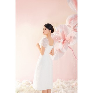 OLV - Đầm Amanda Square Neck Embro