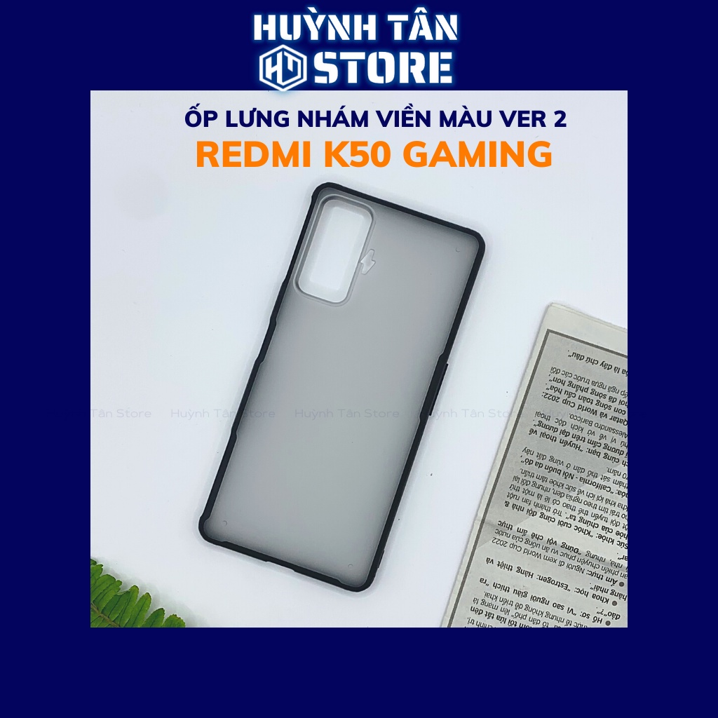 Ốp lưng k50 gaming chống sốc bảo vệ camera chống vân tay nhám viền màu ver 2 phụ kiện điện thoại huỳnh tân store
