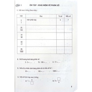 Sách- Bài tập thực hành Toán 5