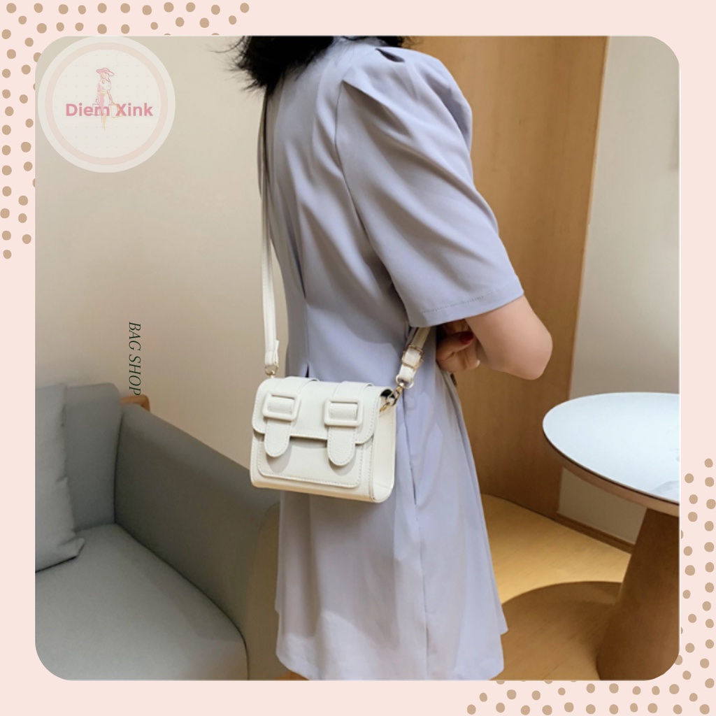 Túi Đeo Chéo Mini Nữ Màu Trắng Quà Tăng Bạn Gái Túi Xách Nữ Giá Rẻ Đi Chơi Tết Chụp Hình Phong Cách Hàn Quốc Dễ Thương