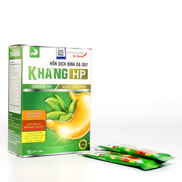 Gel Bình Dạ Dày Khang HP-  Hỗ trợ điều trị HP Dạ Dày, giảm tiết acid dịch vị, giảm viêm, giảm cơn đau dạ dày cấp