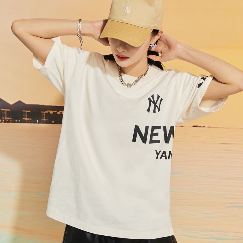 Áo phông unisex màu kem NY A145