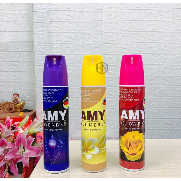 Chai Xịt Phòng Amy Cao Cấp Cực Thơm 350ml 5 In 1