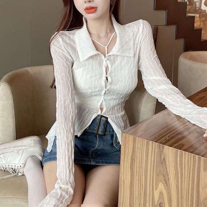 Áo Khoác Cardigan Mỏng Tay Dài Chống Nắng Phong Cách Pháp Cho Nữ