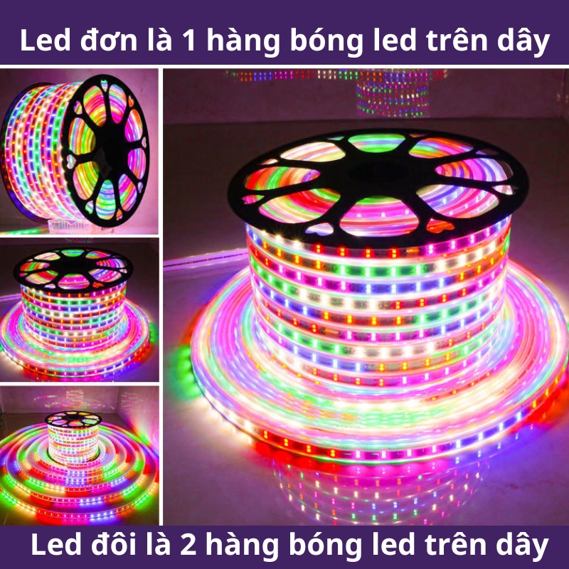5M, 10M, 15M Dây led nhấp nháy đuổi, dây đèn chớp đủ màu trang trí phòng, ngoài trời, trang trí tết 2023