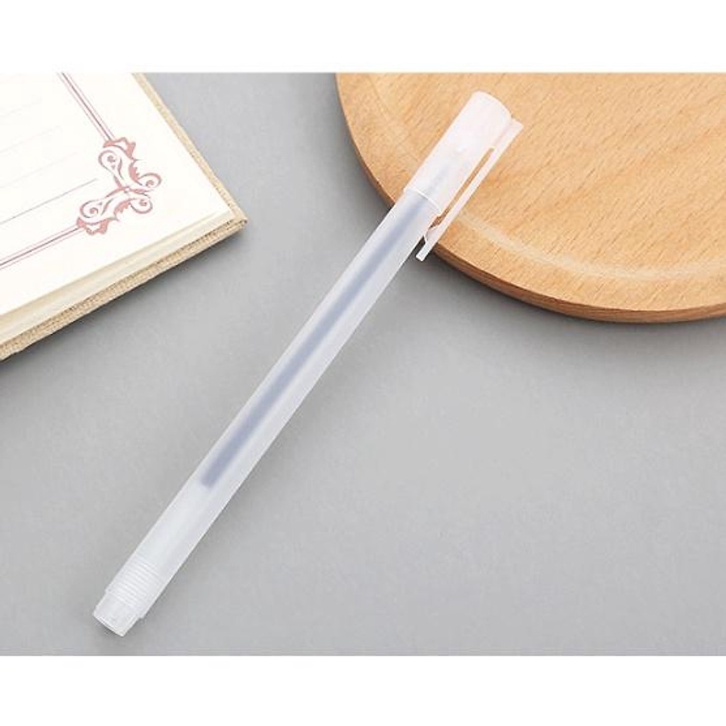 Bút Gel Mực Nước 0.5mm Vỏ Trong Suốt