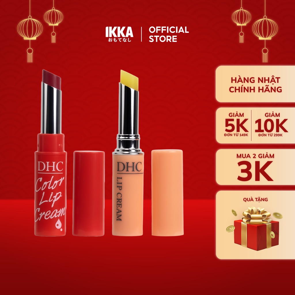 Son dưỡng môi DHC Lip Cream dưỡng ẩm môi giảm khô môi nứt nẻ hiệu quả 1,5g (Bản Mới)