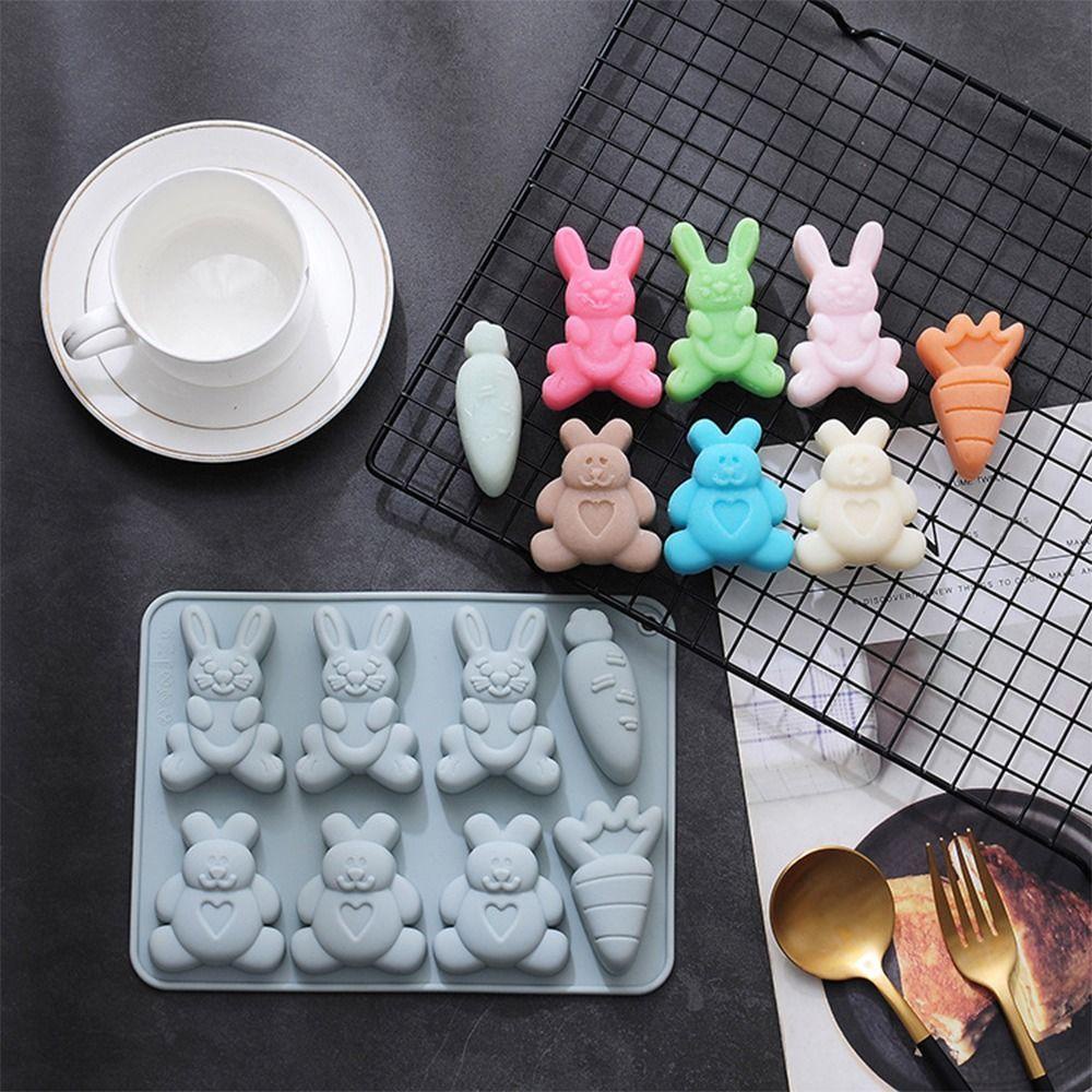 Khuôn Silicone Làm Xà Phòng 8 Ngăn DIY