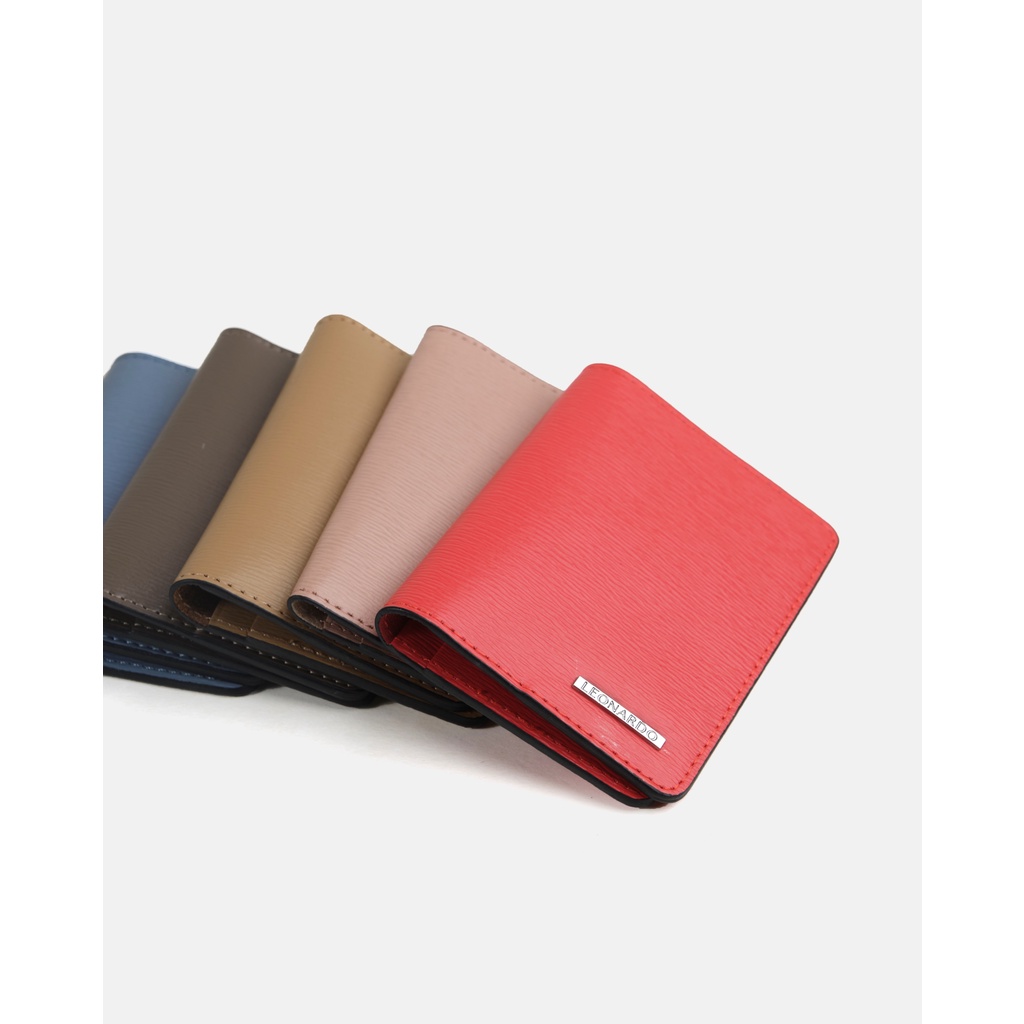 Ví Da Nam Đựng Thẻ Dáng Đứng Leonardo - Card Zane Wallet - Da Bò Cao Cấp Bền Bỉ
