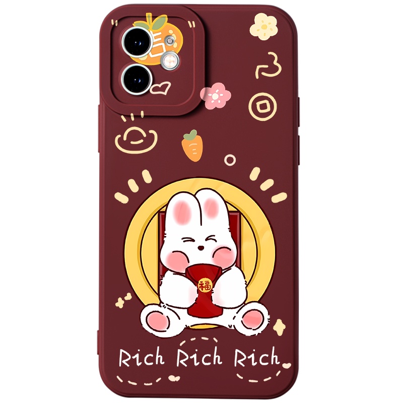 Ốp lưng JURSUE mềm hoạt hình cặp đôi dễ thương đẹp đen Cho iPhone 14 13 12 11 Pro Max SE 2020 X XR XS 8 7 ip 6S 6 Plus Y2797