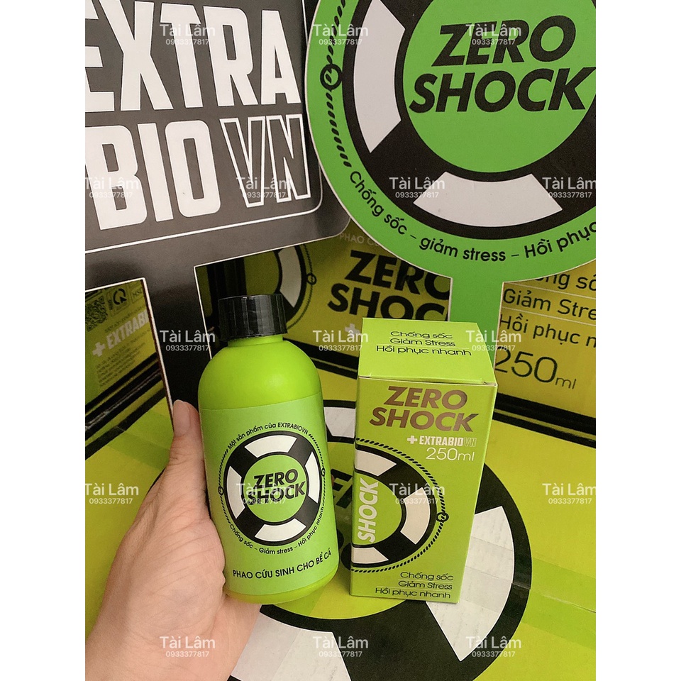 Extra Bio ZERO SHOCK 125ML - CHỐNG SỐC  GIẢM STRESS  HỒI PHỤC NHANH CHO CÁ CẢNH