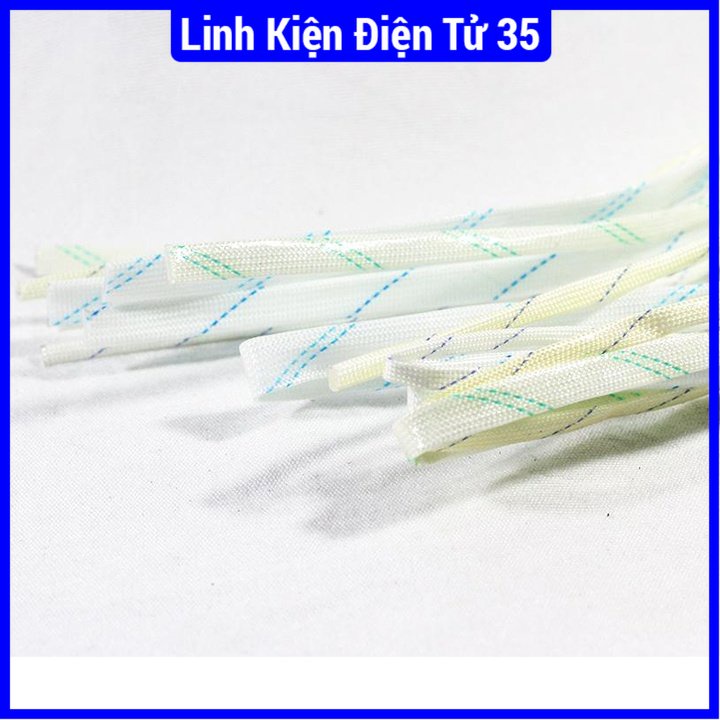 Gen chịu nhiệt thủy tinh, bảo vệ mạng điện đường kính 1mm/2mm/3mm/4mm/5mm/6mm