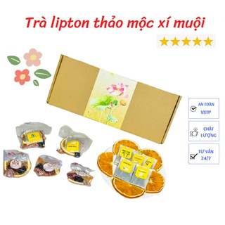 Set 20 gói trà lipton thảo mộc cam thảo xí muội 10 vị - kèm hôp xinh