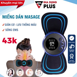 Máy masage điện thông minh, miếng dán masage xung điện chân, cổ, vai