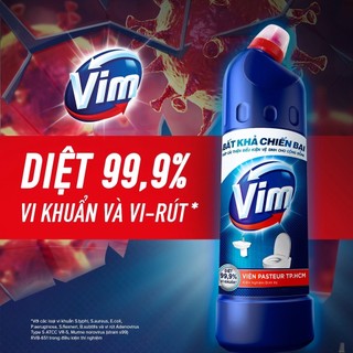 Vim nước tâỷ bồn cầu toilet xanh biển 880ml / vim trắng sáng 880ml / vim zero chanh 750ml