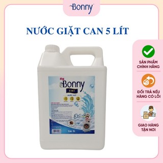 Nước giặt can 5L hương Comfor, nước giặt xả công nghiệp, nước giặt trắng sáng thơm lâu Bonny 3in1, Can 5L