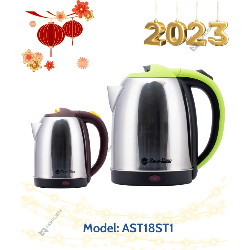 Ấm điện siêu tốc 1,8 lít Rạng Đông