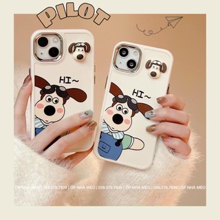 Ốp chó phi công 7plus/8plus/X/Xs/11/11promax/12/12pro/12promax/13promax/14pro/14plus/14promax
