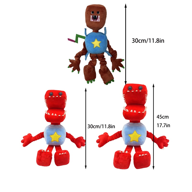 Cute Poppy Playtime 3 Boxy Boo Plush Toys Soft Stuffed Animal Doll Xmas Birthday Gift