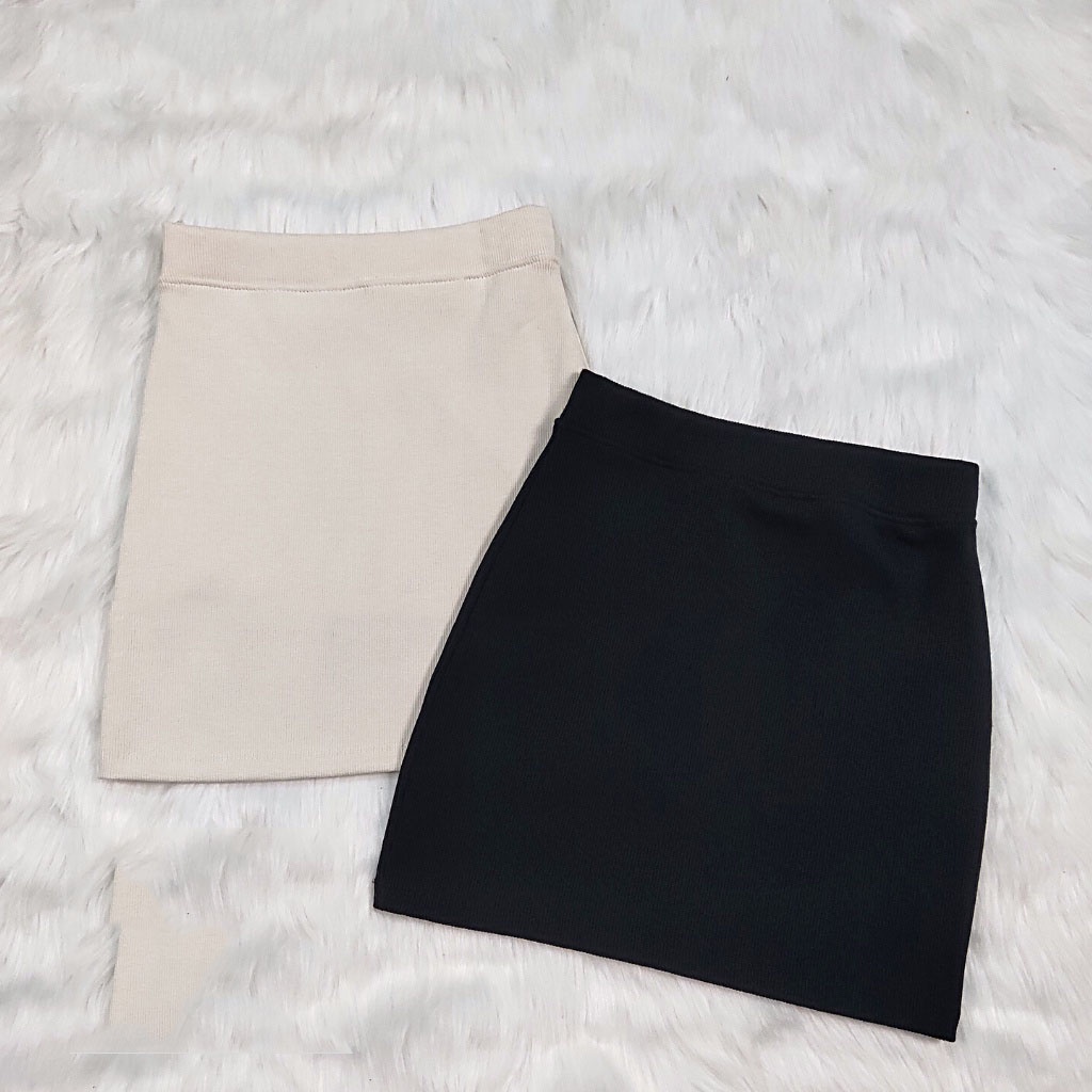 Chân Váy Ngắn Chữ A Vải Thun Co giãn Body Ôm Sát Siêu Dáng Đẹp