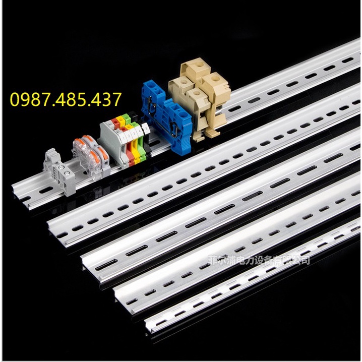 Thanh Rail Nhôm gài át - thanh DIN cài aptomat