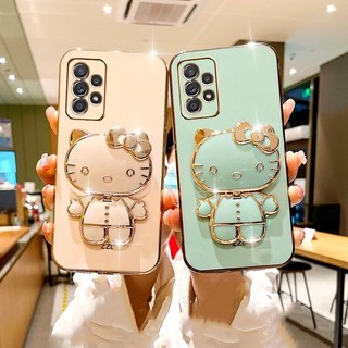 Ốp lưng Samsung A03 A13 A23 A33 A53 5g A73 5g A03s ốp điện thoại giá đỡ Hello Kitty M51