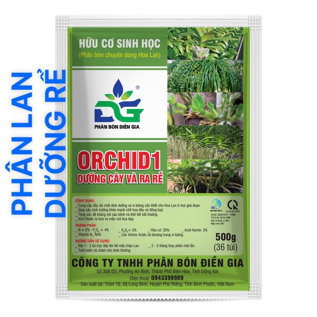 Phân bón tan chậm hoa Lan, cây cảnh kích ra hoa / dưỡng rễ