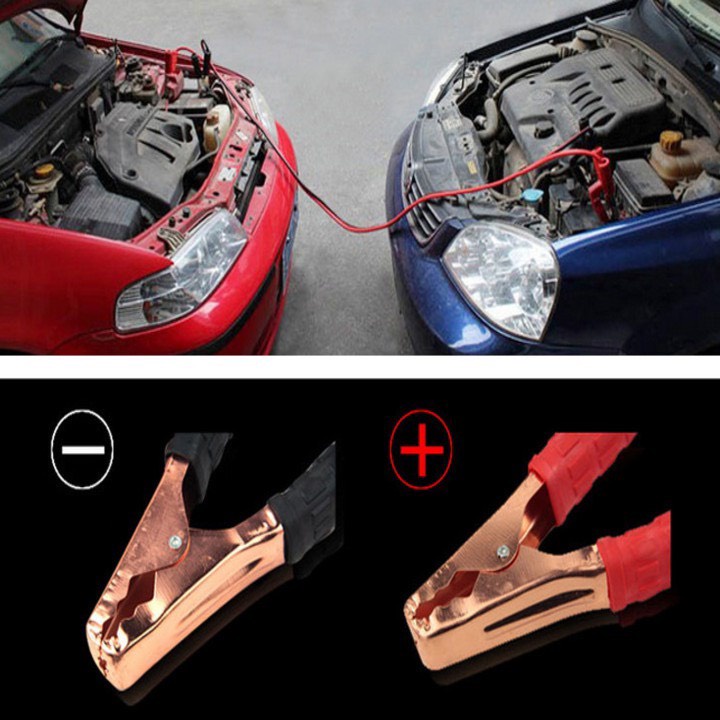 Dây câu bình ắc quy ô tô lõi đồng cứu hộ xe hơi khẩn cấp 2000A dài 4m. Dây câu bình sản phẩm cần thiết cho mọi xe hơi