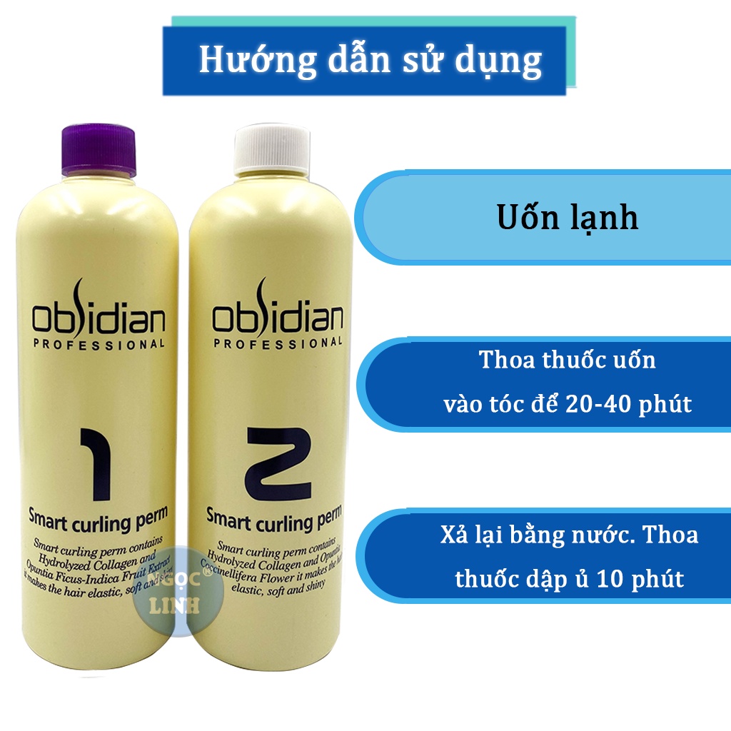 Thuốc uốn lạnh Obsidian, thuốc uốn tóc Obsidian 3D nóng lạnh chính hãng