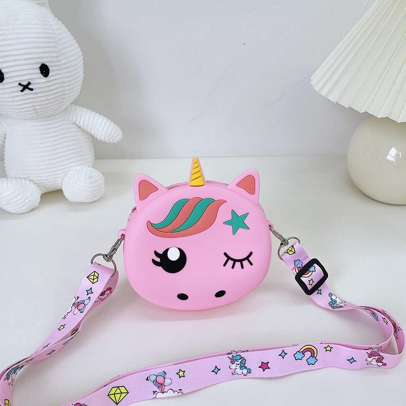 PVN56544 Túi Đeo Chéo Bằng Silicon Họa Tiết Hoạt Hình Dễ Thương Thời Trang 2022 Cho Bé