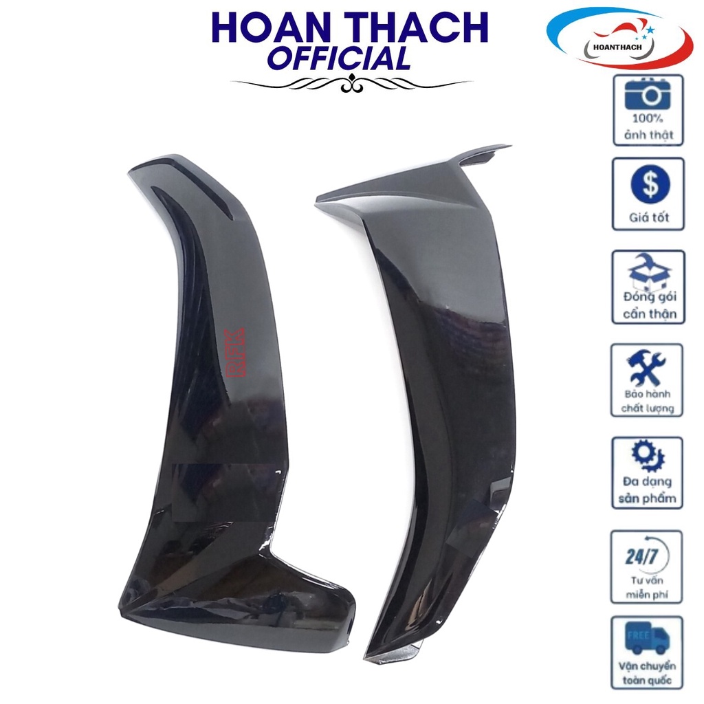 Cặp cánh ngoài trái phải dùng cho xe sirius màu đen nhựa đài loan, HOANTHACH SP011797