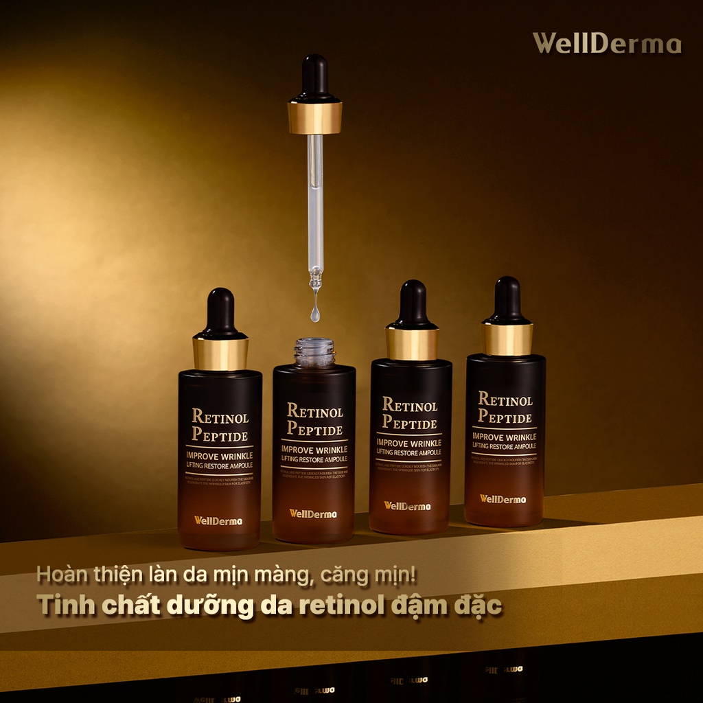 Serum Retinol Peptide Nâng Cơ Mặt Wellderma