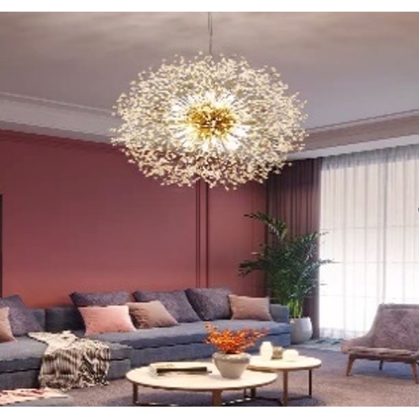 Đèn thả CARAVA hoa bồ công anh trang trí nội thất cao cấp kèm bóng led chuẩn xịn